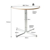 ダイニング家具 カフェテーブル 丸テーブル ダイニングテーブル 円形 ラウンド 丸型 円卓 食卓 ワークデスク 机 仕事 作業 PC コーヒー 食事 店舗 幅70 一人暮らし ワンルーム 小さめ 省スペース コンパクト