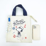 スヌーピー 保冷トートバッグ ノーティカルスタイルシリーズ ランチ SNOOPY