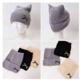 猫耳ニット帽 レディース 通販 ニット帽子 ねこみみ帽子 ネコ耳ハット 防寒 秋冬 あったか ニットキャップ リブ編み ビーニー かわいい おしゃれ 耳まで暖かい 伸縮性 ストレッチ 通気性蒸れにくい スキー スノボ 可愛い 大人 女の子 レディース帽子