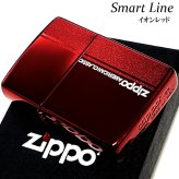 ZIPPO ライター スマートライン イオンレッド おしゃれ ジッポ ロゴ 赤 シンプル かっこいい レディース メンズ プレゼント ギフト