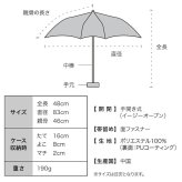沖昌之×Wpc. 遮光 アンブレにゃん ドット ミニ 折りたたみ傘 801-OM011-102  定形外 送料無料 日傘 晴雨兼用 傘 ねこ 完全遮光 遮熱 UVカット100％ アンブレにゃん 折り畳み 雨傘