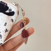 アイスクリーム キーホルダー 2個セット かわいい スイーツチャーム バッグチャーム ファスナー飾り ジッパーアクセサリー ポーチ リュック 財布 イヤホンケース 鍵飾り ギフト