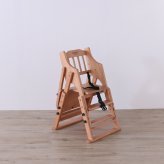 ベビーチェア LBR 折りたたみ 完成品 天然木 ライトブラウン・ホワイトウォッシュ W47×D62×H77cm座面高42/48/54cm 子供椅子 キッズチェア 木製 ライトブラウン ホワイトウォッシュ おしゃれ