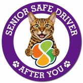 カーサイン 高齢者マーク SENIOR SAFE DRIVER ベンガル マグネット 強力 直径13cm 肉球 日本製 車 ステッカー