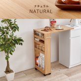 バタフライテーブル 幅70cm×高さ82cmタイプ バタフライテーブル 幅70cm 奥行き42cm 高さ82cm キャスター付き 拡張テーブル スリムラック オープンラック 棚 ラック キッチン収納 調味料ラック 補助テーブル ナチュラル シンプル 北欧 レトロ