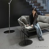 SEVENSTAND キャスター付き セブンサイドテーブル WALL A2 移動式 自立型 コーナー TVスタンドオプション おしゃれ キャスター 黒 白 WALL7 ウォール 新築祝い 引越し祝い
