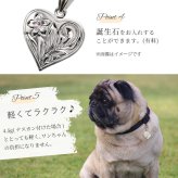 おしゃれ ペット 迷子札 飼い主 おそろい ハート ペンダント ハワイアンジュエリー ネーム ネコ 猫 イヌ 犬おしゃれ シルバー925 シルバー ハワジュ メール便 彼女 妻 女性 レディース 誕生日 プレゼント ハロウィン 【品番：SP2661-pet】