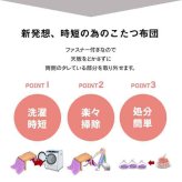 省スペース こたつ布団 正方形 無地 洗える 約200×200cm