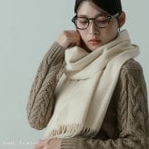 ＜刺繍納期注意＞極やわカシミヤ 100% ストール レディース 白 カシミヤストール 【名入れ刺繍可能】 マフラー カシミヤマフラー 無地 カシミヤ ストール 大きめ Filomo 柔らかい 敏感肌 春 秋 冬 ギフト プレゼント 7F (02000277r)