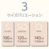 オールシーズン 快適睡眠 パッド 洗える 帝人 マイティトップ2 防ダニ 抗菌防臭 洗濯機OK 四隅ゴムバンド付き ズレにくい ダブル 140×200cm