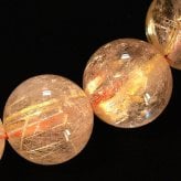 天然石ブレスレット【輝く金針が交差する】12mm ゴールドルチルクォーツ 一点物【GHB211】浄化発送 京海堂
