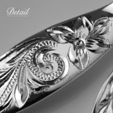 ハワイアンジュエリー ネックレス シルバー ネックレス 刻印 無料 誕生石入れ可 三連リーフ 3枚の葉 3WAY 3連 シンプル シルバー925 ギフトラッピング可能 チェーン 長さ選べる プレゼント クリスマス 【品番：CG-SP2509】
