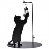 ソーラーライト 屋外 ガーデンライト 猫 シルエット 庭 おしゃれ 防雨 LED オブジェ 自動点灯 玄関 エントランス 雑貨 置き型 置物 センサーライト ギフト プレゼント SI-1961-800 セトクラフト