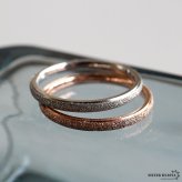 砂目リング 幅2mm 指輪 ステンレス シルバー ローズゴールド 細身 甲丸リング グリッター キラキラ シンプル レディース 金属アレルギー対応 女性
