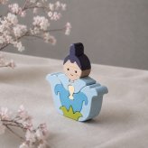 国産ヒノキの花雛｜可愛い木のひな人形｜木製ひな人形｜ひな祭り・桃の節句の節句飾り