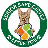 カーサイン 高齢者マーク SENIOR SAFE DRIVER サバンナ ステッカー シール 直径13cm 肉球 日本製 車