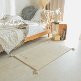 ラグ カーペット マット 玄関 玄関マット おしゃれ 40x60cm シンプルギャッベマット HOT対応 アヤカ 北欧 モダン シンプル デザイン かわいい かっこいい ギャッベ インド製 ホット 床暖 OK 送料無料 手織り 肌触り