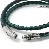 ポリス ブレスレット メンズ ブランド POLICE モディッシュ 2連  GB0080303 グリーン ブラック アクセサリー
