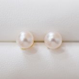 ［pearl618］ 6mm - 6.5mm ホワイトピンク クローバー ピアス あこや真珠