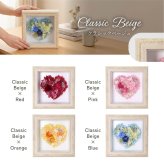 【名入れ可】【 Heartful classic-ハートフルクラシック- 】 ハート型プリザーブドフラワー アンティークフレーム 名入れ 壁掛け 置き型 誕生日 結婚記念日 母の日 還暦 退職祝い 上品