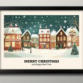 日本製 メリー クリスマス Xmas Christmas サンタクロース ビンテージイラスト A3 サイズ ポスター アート おしゃれ 絵画 インテリア 北欧 イラスト マット紙 艶消し アートパネル 額 フレーム デザイン 壁掛け ギフト 新築祝い ディスプレイ  速達 送料無料