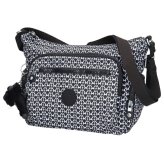 キプリング ショルダーバッグ レディース ブランド Kipling ギャビー S ロゴ ワンポイント 総柄 KI3759-DD2 Signature Print 黒