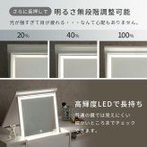 収納家具 ラック ロードレッサー コスメテーブル ドレッサー コスメワゴン 2way チェスト 天板 LEDライト付き 女優ミラー ミラー サイドテーブル 引き出し付き 鏡台 コンパクト 化粧台 化粧道具収納 メイクボックス メイク台 一人暮らし
