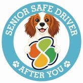 カーサイン 高齢者マーク SENIOR SAFE DRIVER コーイケルホーンディエ ステッカー シール 直径13cm 肉球 日本製 車