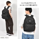 Lee リー オーバーオールバックパック リュック メンズ レディース 撥水 大容量 A4 B4 通勤 通学 おしゃれ 24L カジュアル リュックサック 黒 ブラック デイパック バックパック 旅行 アウトドア PC収納 A4収納 多機能 サイドポケット 背面メッシュ 無地 シンプル 男女兼用