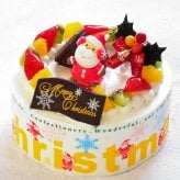 クリスマス 2026 予約 Xmas 人気 かわいい クリスマスケーキ フルーツ生クリームケーキ 5号 4～6名様用 冷凍