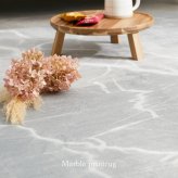 ラグ カーペット 転写プリント 大理石 約130×190cm フランネル 洗える 滑り止め付き モノトーン