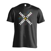 ダンス Tシャツ 半袖 メンズ ウェア レディース 練習着 ジュニア ドライ おもしろ tシャツ 速乾 名入れ スポーツ 女子 男子 チーム おしゃれ 文字入れ 「ネオンスタイルのクロスDANCE」 アートワークスコウベ 【送料無料】