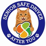 カーサイン 高齢者マーク SENIOR SAFE DRIVER アメリカンボブテイル ステッカー シール 直径13cm 肉球 日本製 車