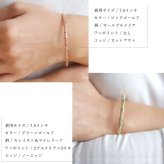 ハワイアンジュエリー オーダーメイド バングル オーダーメイド 幅4mm スクロール 刻印 無料 サイズが選べる K14ゴールド クローズバングル 彼女 妻 女性 レディース 誕生日 プレゼント【品番：KJGB4-002】