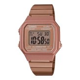 箱なし カシオ 腕時計 レディース デジタル ピンクゴールド ローズゴールド メタル 50m防水 ストップウォッチ アラーム LEDライト レトロ クラシック 海外モデル 逆輸入 プレゼント ギフト 成人 卒業 入学