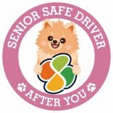 カーサイン 高齢者マーク SENIOR SAFE DRIVER ポメックス ステッカー シール 直径13cm 肉球 日本製 車