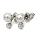 スワロフスキー swarovski ピアス Matrix アクセサリー 5694225 マトリックス スタッドピアス レディース ホワイト 海外正規品