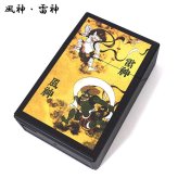 シガレットケース 江戸兵衛 風神 雷神 日本 伝統 渋い 和柄 かっこいい レギュラー タバコケース 85mm 選べる プッシュオープンタイプ おしゃれ 小物入れ ペンギンライター メンズ ギフト プレゼント グレー イエロー
