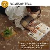 ラグ カーペット 2畳 洗える アニマル柄 ネコ柄 キャット柄 約185×185cm （ホット 対応）