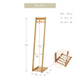 収納家具 ラック ハンガー 木製 幅300mm L字型ハンガー 省スペース スリム 衣類収納 コート掛け 洋服掛け シンプル 棚付き ラバーウッド材 アイボリー ライトブラウン ダークブラウン コートハンガー 玄関収納 ワンルーム 一人暮らし