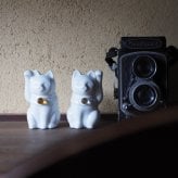 【組み合わせは144通り！セミオーダーできる招き猫】Jeramic MANEKINEKO / 白 / ペアセット / ギフトボックス付き / 瀬戸焼 置物【送料無料（北海道・沖縄を除く）】