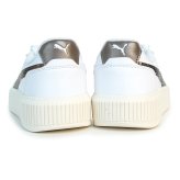 プーマ PUMA スニーカー レディース 厚底 ウィメンズ キャリーナ ミア シークイン 408859_01 プーマホワイト/ブロンズ