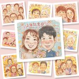 プレゼント 両親 似顔絵 名入れ ギフト 贈り物 手描き 結婚記念日 記念日 誕生日 お祝い お父さん ご両親 両親 お母さん 名入れ 下書き確認 修正無料 宝物 そっくり 実績多数 サプライズ 思い出 記念 結婚記念日 ブライダルギフト 喜寿祝い 百寿祝い 大量注文 長寿祝い オリジナル 同窓会 応援 感謝の品 バレンタインデー ホワイトデー 贈答品 感激