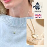 英国製 ハンドメイド 一粒サファイア シルバーネックレス レディース サファイア 天然石 スターリングシルバー 925 上品 シンプル 大人 女性 彼女 妻 母 誕生日 記念日 母の日 クリスマス プレゼント ギフト