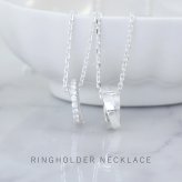 お手持ちのリングが ペンダント に早変わり シルバー ペアネックレス リングホルダー 指輪 を ネックレス にする【LSP0104-0105CZ】 ペア レディース メンズ 誕生日プレゼント カップル お揃い 2個セット ギフト 記念日 妻 彼女 おすすめ 誕生日 プレゼント シンプル 人気 ブランド バースデー ギフト 夏アクセサリー ご褒美ジュエリー 彼女 ネックレス ギフト