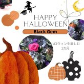 【BlackGemハロウィンのフラワーアレンジメント】 即日発送　レビューを書いて送料無料　生花 アレンジ 誕生日に 色を選んで 花はおまかせ ワンサイドタイプ 生花 アレンジメント プレゼント 誕生日 結婚祝い 記念日 お見舞 送別 新築祝い 敬老の日 ウエディング  御祝 出産 ホワイトデー  お歳暮