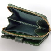 ベリーズヨーク　BELLIES YORK　二つ折り財布　BYTM1944GR　グリーン　緑色　ベジタブルタンニン　イタリアンレザー　牛革　”エイジングを楽しむ革小物”