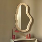 ferm LIVING ファームリビング 壁掛けミラー Pond Mirror ポンドミラー ラタン M 壁掛け鏡 北欧インテリア 家具 おしゃれ ミラー ウォールミラー 北欧ブランド 人気 おすすめ