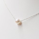 ［pearl323］ 5.5mm - 6mm 1粒 ネックレス ホワイトピンク あこや真珠