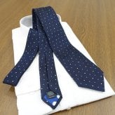 ポールスミス ネクタイ Paul Smith PS42 ドット ネイビー/ブルー 8cm幅 【ポールスミスネクタイ・ブランドネクタイ・ネクタイブランド・ブランドギフト・プレゼント・バースデー】【20代・30代・40代・おしゃれ】
